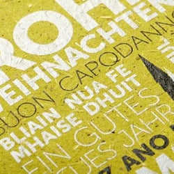Graspapier bedruckt mit Sonderfarbe Weiss Zoom
