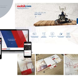 Logo, Corporate Design, Printemdien,  Website, Grafiken, Text  für mobilcom Schweiz