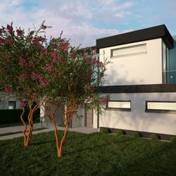 Außen Visualisierung Villa