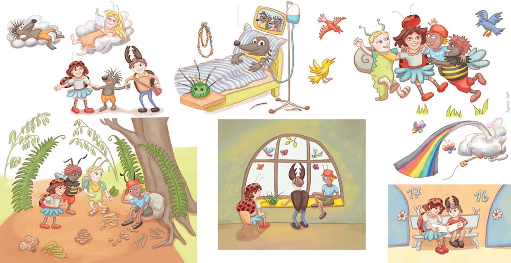 verschiedene Vignetten und kleinere Illustrationen
