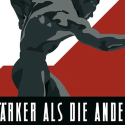 „Stärker als die andern“ – Postkarte