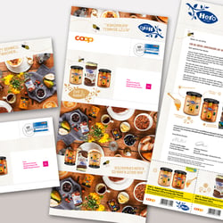 Hero AG: Directmail für Honig und Nusskakao