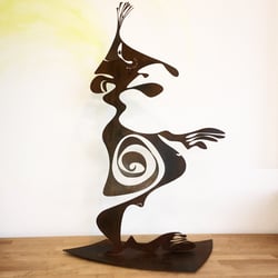 Arnulf, rostiger Stahl, Höhe ca. 120 cm