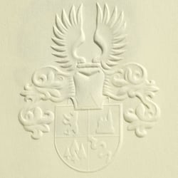 Familienwappen nur geprägt