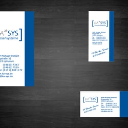 Visitenkarte und Aufkleber für Ka*Sys Kassensysteme