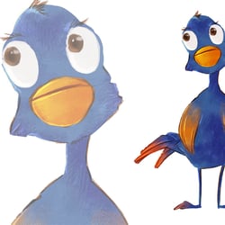 Bunter Vogel