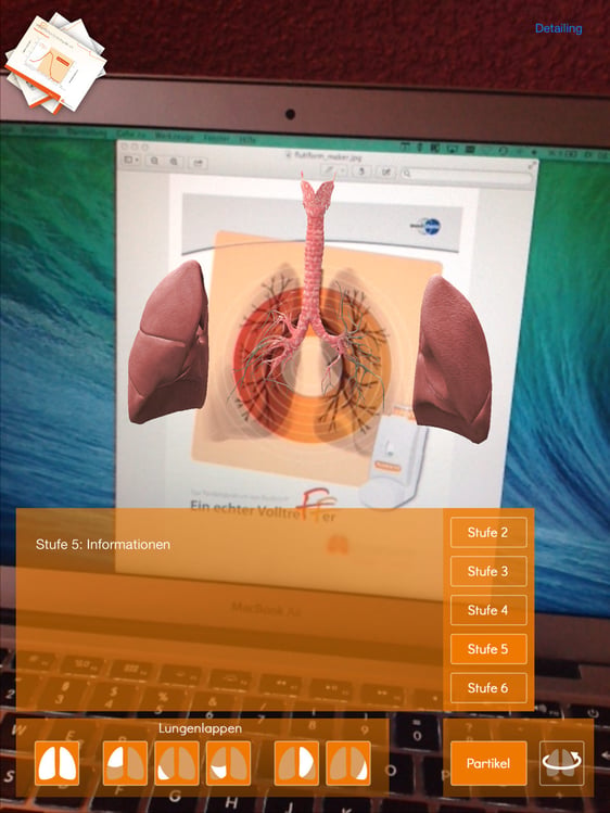 Augmented Reality App zur Lunge