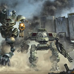 Startseite für ein Browsergame (Mechrage)