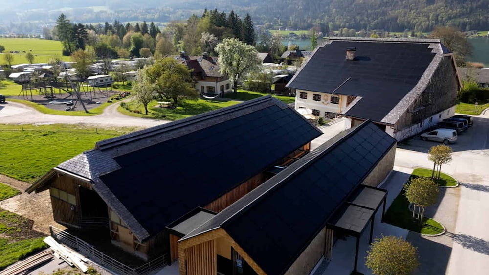 Photovoltaik auf historischen Bauernhof