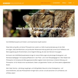 kinder-philosophie.at. wordpress & web-app für iOS & android.