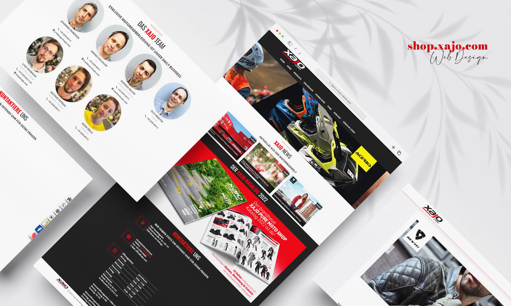 Xajo Shop Web Design