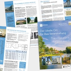 Tagungsfaltblatt für das NH-Hotel Dessau-Roßlau