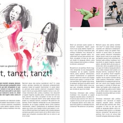 Editorial-Layout zu fiktivem Text