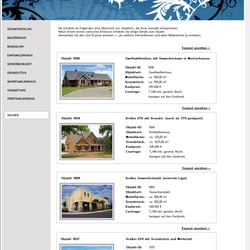 Layouterstellung für eine Immobilienseite