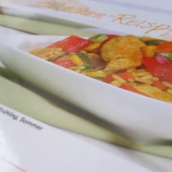 Folienkaschierte Rezeptseite