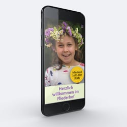 Startseite in der Mobilansicht