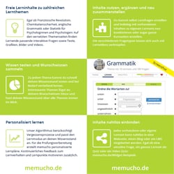 Info-Flyer für memucho, Seite 2 und 3