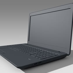 Laptop, Erstellung eines Modelles zur Produktvisualisierung