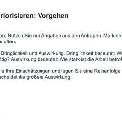 2 · Vorher: Priorisierung als Text
