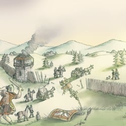 Panoramabild Oberrheinsueben Allemannen