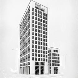 Frankfurt Maintor Gebäude – Eingangshallen Motiv  – 3×4 Meter