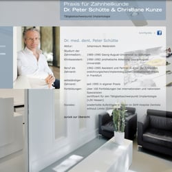 Konzeption, Gestaltung und Programmierung der Praxis-Homepage Dr. Schütte, Zahnarzt in Frankfurt am Main