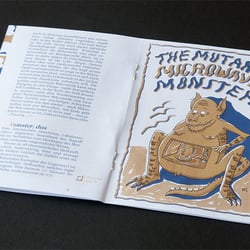 Beilage Doppelseite mit Illustration von Henning Christiansen