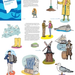 DUDEN Illustrationen für Plattdeutsch: Vom Klönen und Schnacken