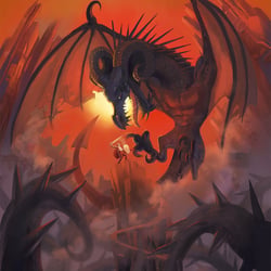Schwarzer Drache