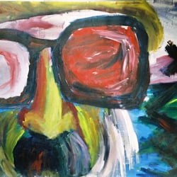 Father, 130×110cm, Acryl auf Leinwand