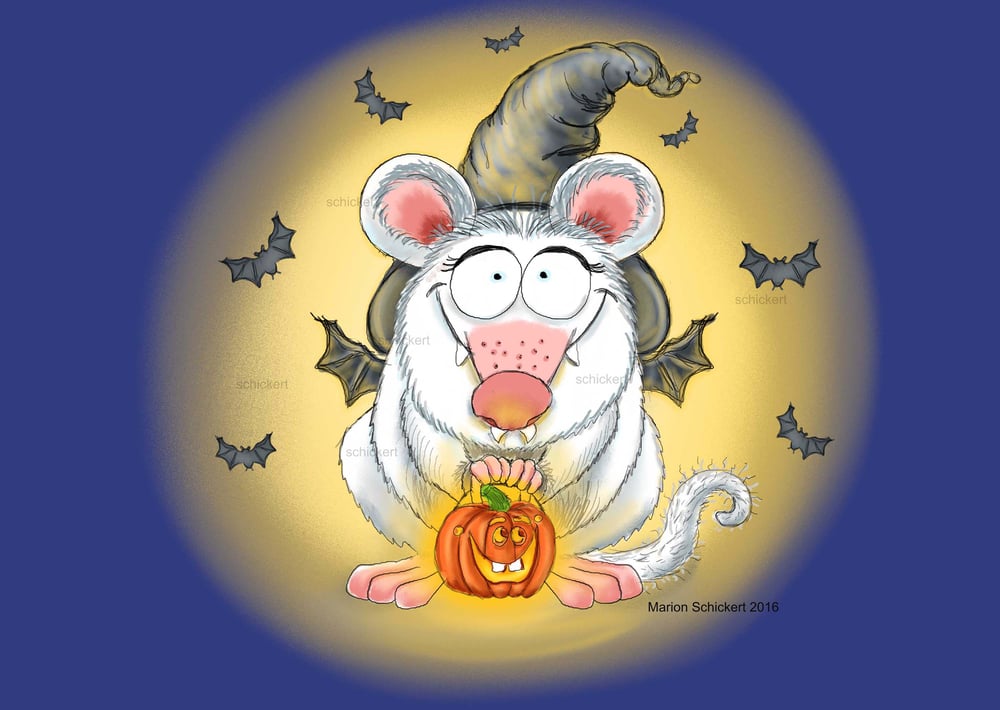 Halloween Halloweenmotiv Vampir Fledermaus, #Challenge #erfolgreichillustrator