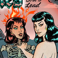 „Aries“, Zodiac & Pin-up Girls illustration series, 2024, procreate + photoshop