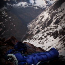 Bivouac nearby Saykogel, Ötztaler Alps, Austria