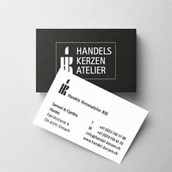 Visitenkarten für Handels Kerzen Atelier