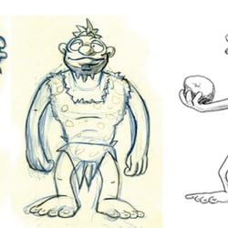 weitere Skizzen in Richtung des zweiten Characters