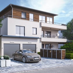 Mehrfamilienhaus 3D Architektur Tag 1