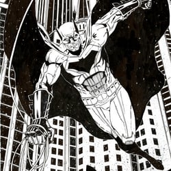 Batman, Beispiel Seite 01, Zeichnung und Tusche Sedat Özgen