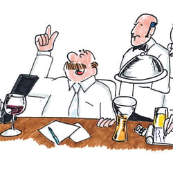 Cartoon: Konferierende