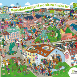 Menschlichkeit und wo sie zu finden ist – Hintergleiswerbung für betterplace.org