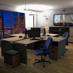 Büro Dallas 3D Illustration
