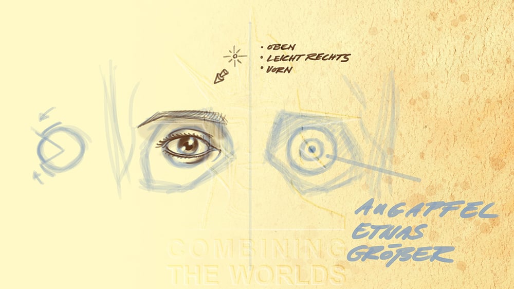 Zeichenunterricht: Anatomie / Auge 01
