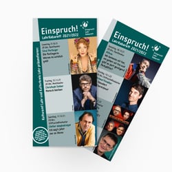 Diverse Veranstaltungsflyer für das Kulturamt Lahr