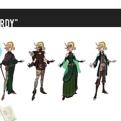 Model sheet of Birdy