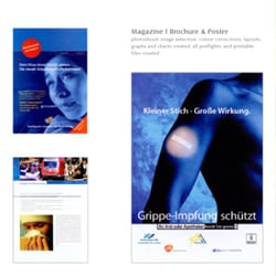 ANZAG : Medizin : Magazin Gestaltung, Poster Photoshoot und Gestaltung, Brochure Gestaltung, alles bis zum Druck