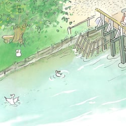 Lebensbild Wassermühle 1850 Detail