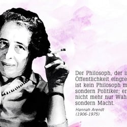 Hannah Arendt (1906-1975) war eine jüdische deutsch-amerikanische politische Theoretikerin und Publizistin.