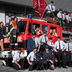 Gruppenfoto der Feuerwehr Hergensweiler, nähe Lindau am Bodensee