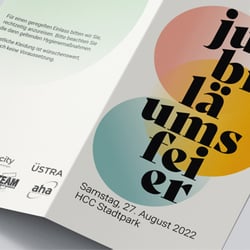 Veranstaltungsbranding Jubiläumsfeier