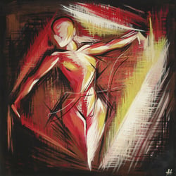 Verhüllung, 90 × 90 × 4 cm