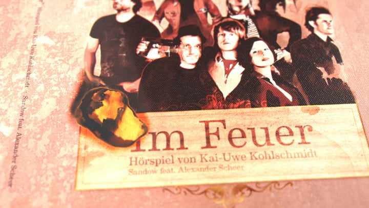 Sandow Audiobook „Im Feuer“ – Artwork